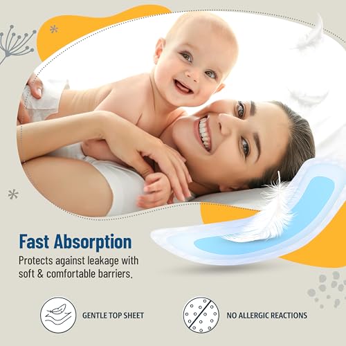 10 Pack LuvLap Maternity Pads: Extra Absorbent for Women