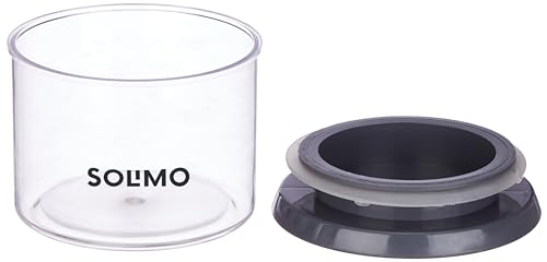 12-Piece Airtight Plastic Storage Jars - 500ml Capacity - Grey