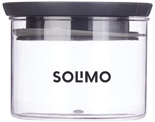 12-Piece Airtight Plastic Storage Jars - 500ml Capacity - Grey