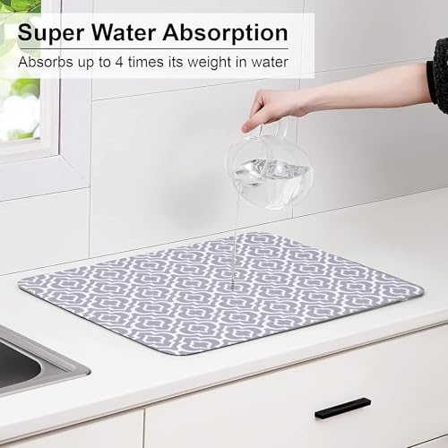 "2-Pack Microfiber Dish Drying Mat Set"