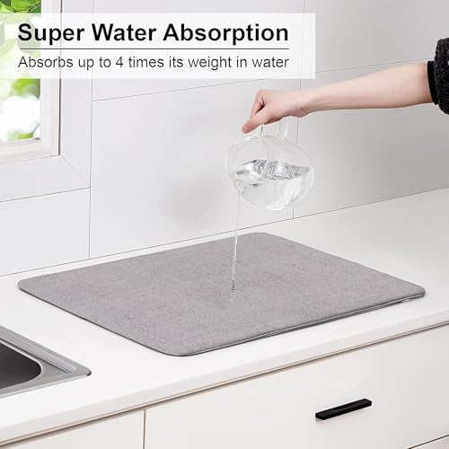 "2-Pack Microfiber Dish Drying Mat Set"