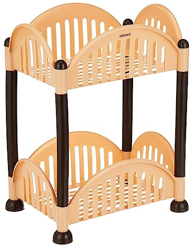 2-Tier Plastic Rack for Kitchen and Bathroom by Solimo