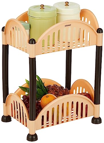 2-Tier Plastic Rack for Kitchen and Bathroom by Solimo