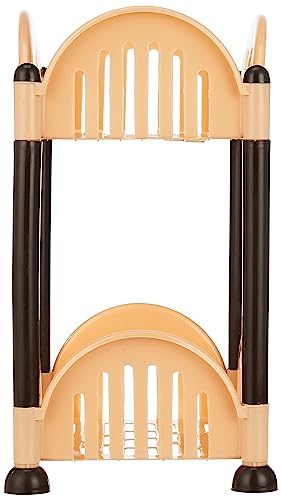 2-Tier Plastic Rack for Kitchen and Bathroom by Solimo