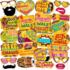 27 Mehandi and Haldi Wedding Photoshoot Props by Zyozique