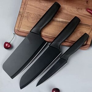 3-Piece Stainless Steel Chef and Meat Knife Set - AMENDAS