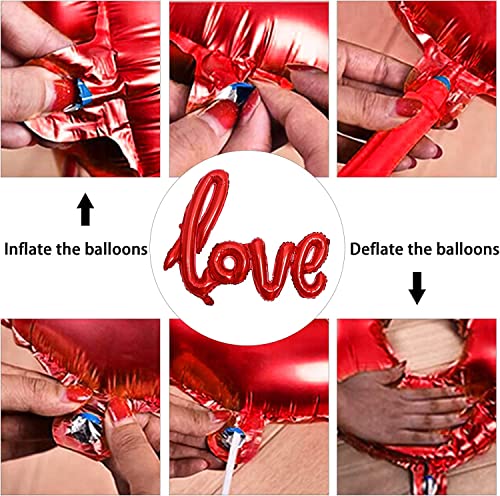 33-Piece Love Balloons Anniversary Decoration Set by Party Propz