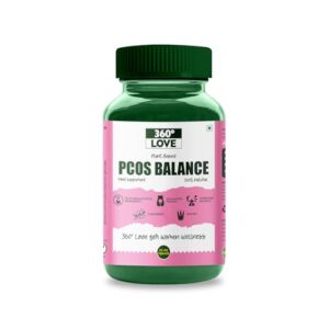 360 Love PCOS Balance Supplement for Women - 60 Vegetable Capsules