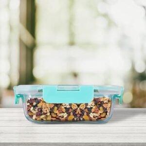 370ml Airtight Borosilicate Glass Meal Prep Container