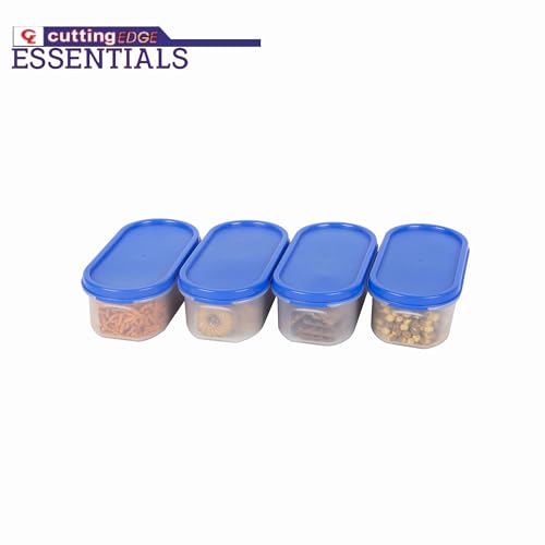 4-Piece Stackable Kitchen Containers - BPA-Free and Innovative