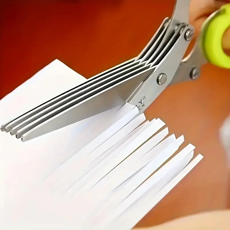 5-Layer Stainless Steel Kitchen Scissors for Multi-Use