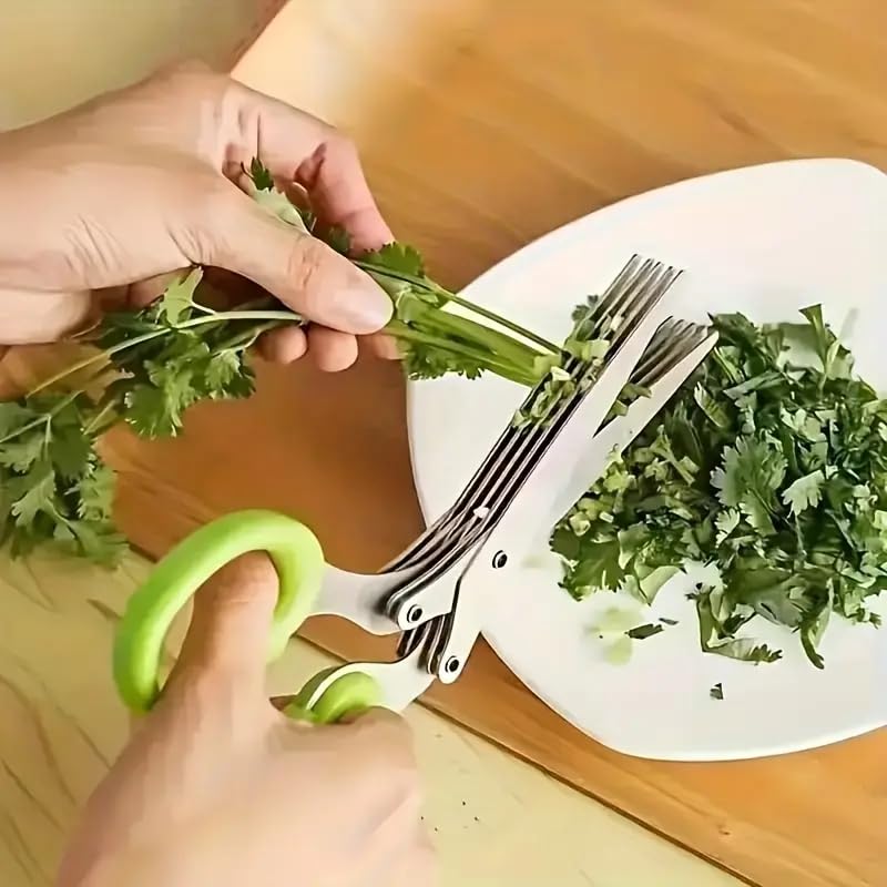 5-Layer Stainless Steel Kitchen Scissors for Multi-Use