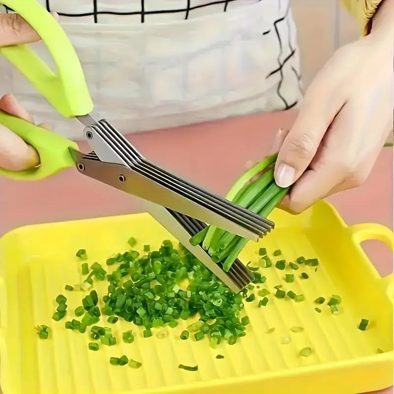 5-Layer Stainless Steel Kitchen Scissors for Multi-Use