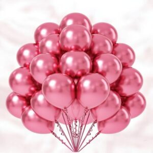 50 Pink Chrome Balloons: The Perfect Party Decor Toy