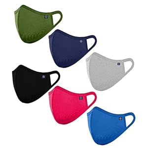OCEAN-RACE-Cotton-Reuseable-Face-Mask-Multicolour-Pack-of-6-Without-Valve-for-Unisex