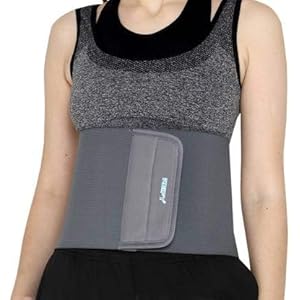 Reify-8-inch-Grey-Abdominal-Belt-after-delivery-Tummy-Reduction-Trimmer-Belly-Slimming-Binder-for-Women-post-pregnancy-care-Grey-M-30-34-Inch