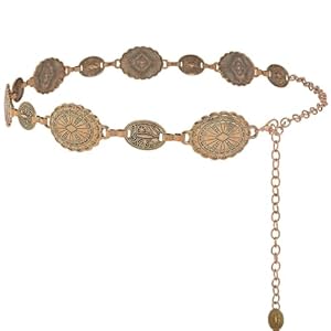 PALAY-Waist-Belt-for-Women-Metal-Concho-Hip-Belt-for-women-Saree-Waist-Belt-Adjustable-Boho-Western-Fashion-Saree-Belt-Chain-Belts-for-Dresses-Jeans-Skirts