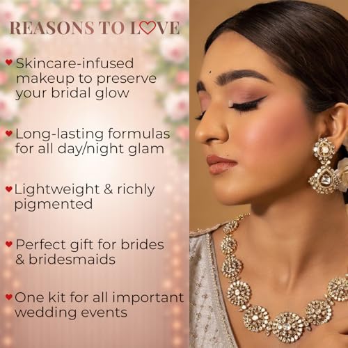 All-Natural Wedding Makeup Kit for Women - 9-Piece Gift Set