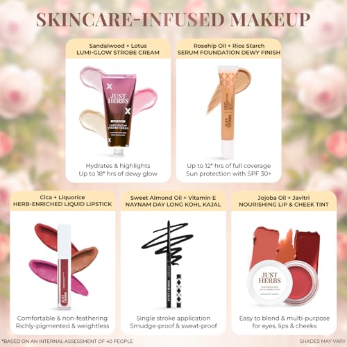 All-Natural Wedding Makeup Kit for Women - 9-Piece Gift Set