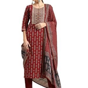 "Alvami Printed Women's Kurta Pant Set with Dupatta"