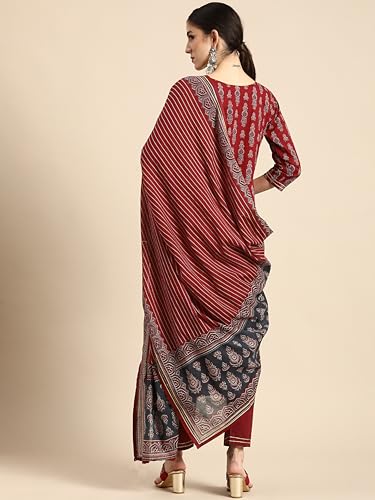 "Alvami Printed Women's Kurta Pant Set with Dupatta"