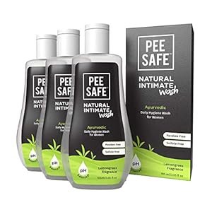 Pee-Safe-Intimate-Wash-For-Women-Natural-Ayurvedic-with-Lemongrass-Fragnance-and-100-Alcohol-Free-105-ml-Pack-of-3-Goodness-Of-Tea-Tree-Essential-Oil-Prevents-Itchiness-Irritation-Dryness