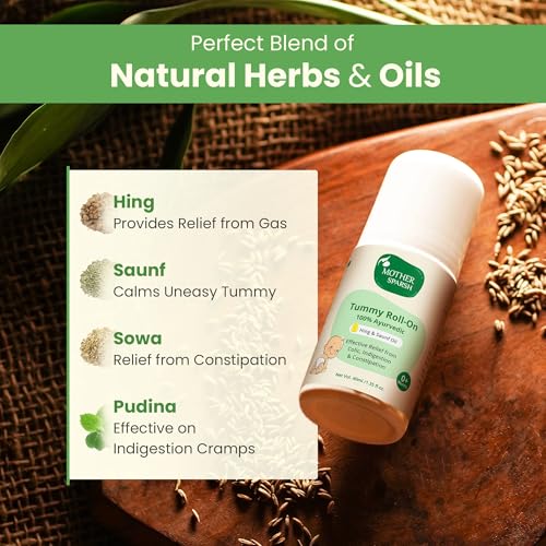 Ayurvedic Mother Sparsh Baby Tummy Roll-On for Colic Relief