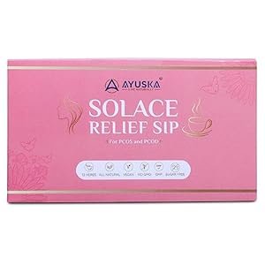 Ayuska-Solace-Womens-Health-TeaHormonal-BalanceRegular-PeriodsMenstrual-Cramps-ReliefWeight-ManagementReduce-Acne-Facial-Hair-Growth-PCOS-PCOD30-sachetsAyurvedic