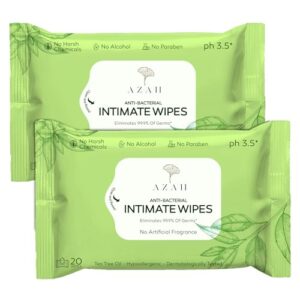 AZAH pH-Balanced Intimate Feminine Wipes - 40 Sheets