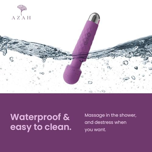 Azah Women's Massager: 20 Modes, USB Rechargeable, Waterproof - Pain Relief