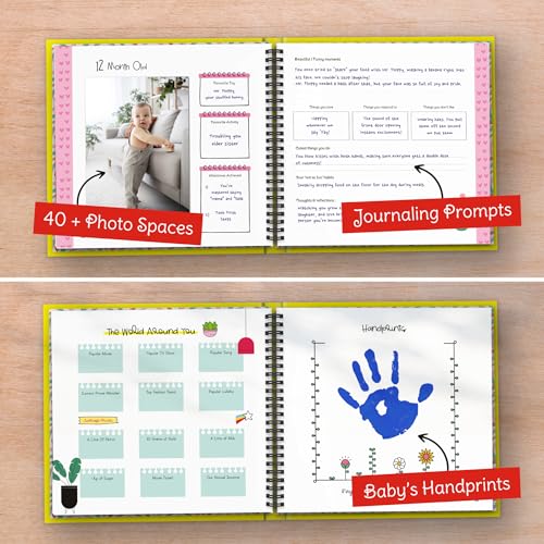 Baby Memory Book and Photo Album for the First 5 Years - 108 Pages