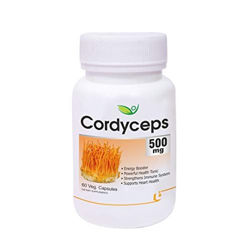Biotrex Cordyceps 500mg Capsules for Immune Support - 60 Vegetarian Capsules