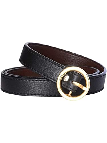 Black and Brown Women's Casual Belt - VTFlair Artificial Leather