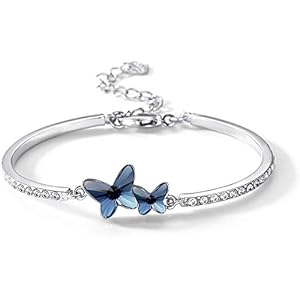 Valentine-Gift-By-Shining-Diva-Blue-Stylish-Crystal-Silver-Plated-Platinum-Plated-Cubic-Zirconia-Charm-Bracelet-for-Women-vg10958b