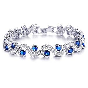 Shining-Diva-Fashion-Royal-Blue-Crystal-CZ-Silver-Plated-Stylish-Bracelet-Gift-for-Girls-Women9576b