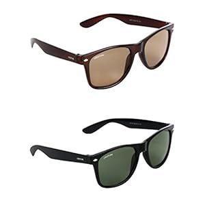 CREATURE-Brown-Green-Non-Polarized-Square-Sunglasses-Combo-With-Uv-Protection-For-Men-Women-Lens-Brown-GreenFrame-Brown-BlackSun-002-003-Pack-Of-1