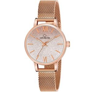 Carlington Women's Mesh Strap Analog Watch - CT2018