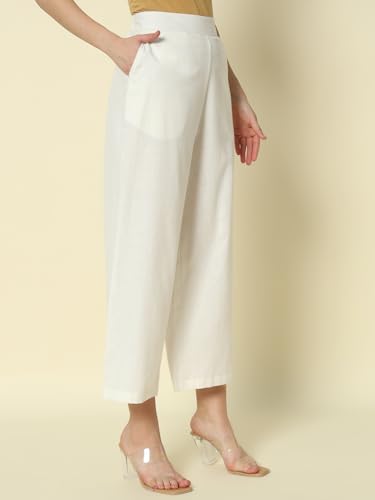 Comfortable Fit Cotton Palazzo Pants for Women by FIORRA