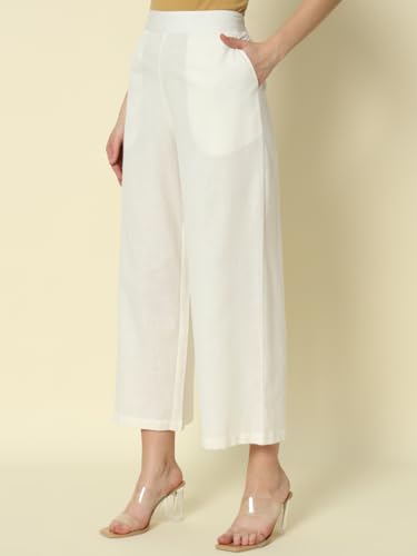 Comfortable Fit Cotton Palazzo Pants for Women by FIORRA