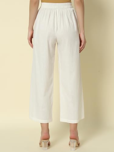 Comfortable Fit Cotton Palazzo Pants for Women by FIORRA