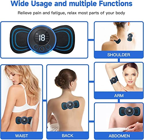 Compact Rechargeable Full Body EMS Massager - 8 Modes
