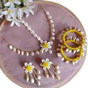 Cowrie Shell Floral Jewelry Set for Women - CIYA PLUS