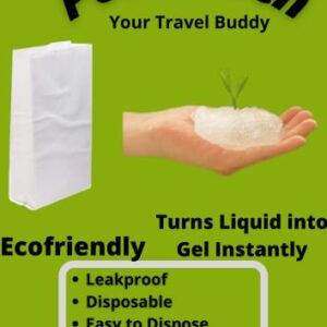 Dr. BOHRRAS 800ml Gel Travel Toilet Pee Pouch Bags - 10 Pack