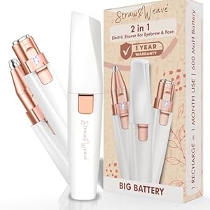 Eyebrow-Trimmer-for-Women-Nose-Hair-Remover-Facial-Hair-Removal-Machine-2-In-1-Trimmer-Private-Part-Epilator-1-Year-Warranty-400-mAh-Rechargeable-Face-Trimmer-for-Women-Facial-Hair