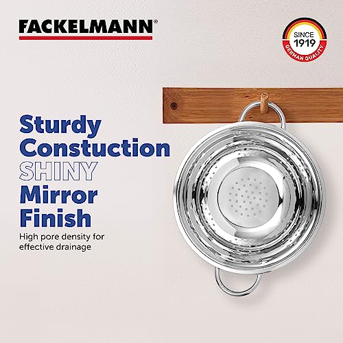 Durable Rust-Free Steel Colander by Fackelmann - 24CM