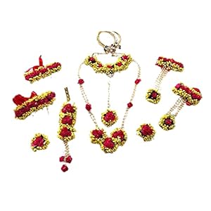 Sanvatsar-Jewellery-Pearl-Designer-Yellow-Red-Jewellery-Set-with-10-Items-for-Women-Girls-MehandiHaldi-BridalBaby-Shower-SP7