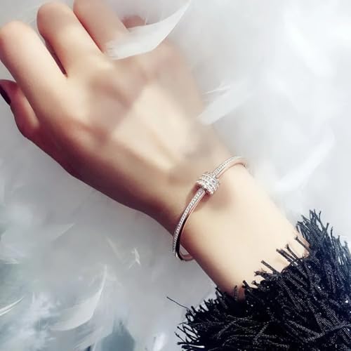 Elegant 18K Gold Plated Crystal Cuff Bracelet by Shining Diva