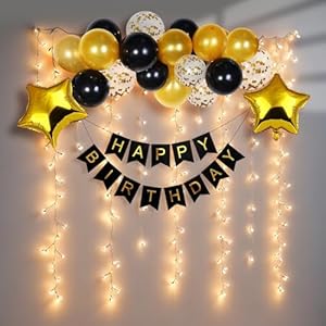 Party-Propz-Birthday-Decoration-Items-Happy-Birthday-Decoration-Black-Gold-Birthday-Decoration-Items-For-MenHusband-Birthday-Decoration-Kit-For-WifeWomen-ConfettiMetallicFoil-Balloons1-Piece