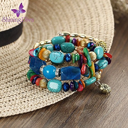 Elegant Blue Stone Bracelet for Women and Girls by Shining Diva