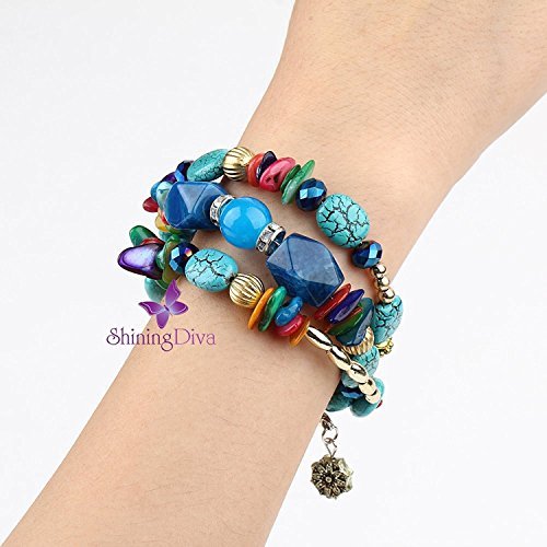 Elegant Blue Stone Bracelet for Women and Girls by Shining Diva